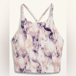Old Navy purple marble Active Top XS